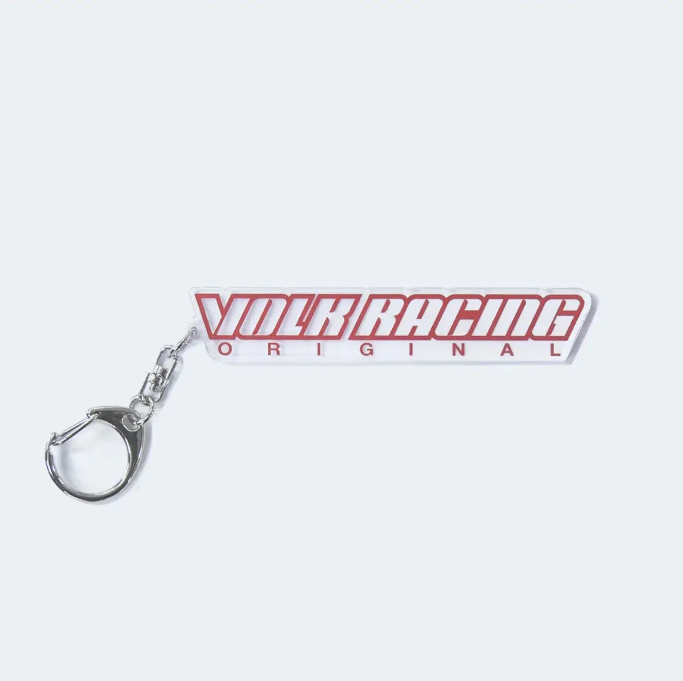 Rays Volk Racing eng Logo Key Chain in red