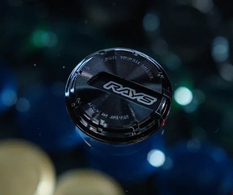 rays 57dr wheel caps black