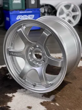 RAYS Gram Lights 57DR 15 inch 6 spoke wheel in bright Sunlight Silver SU finish
