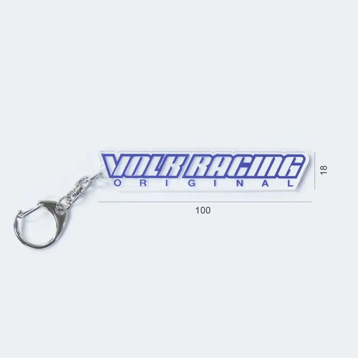 Rays Volk Racing eng Logo Key Chain in blue