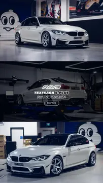 rays te37saga sl in diamond silver on bmw m3
