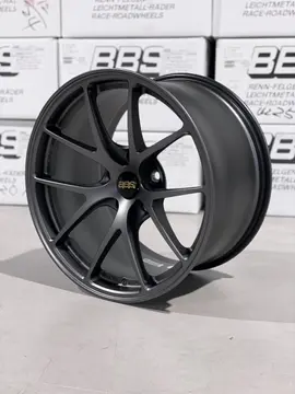 BBS RI-A forged monoblock wheel in the stealthy textured Matte Gray finish