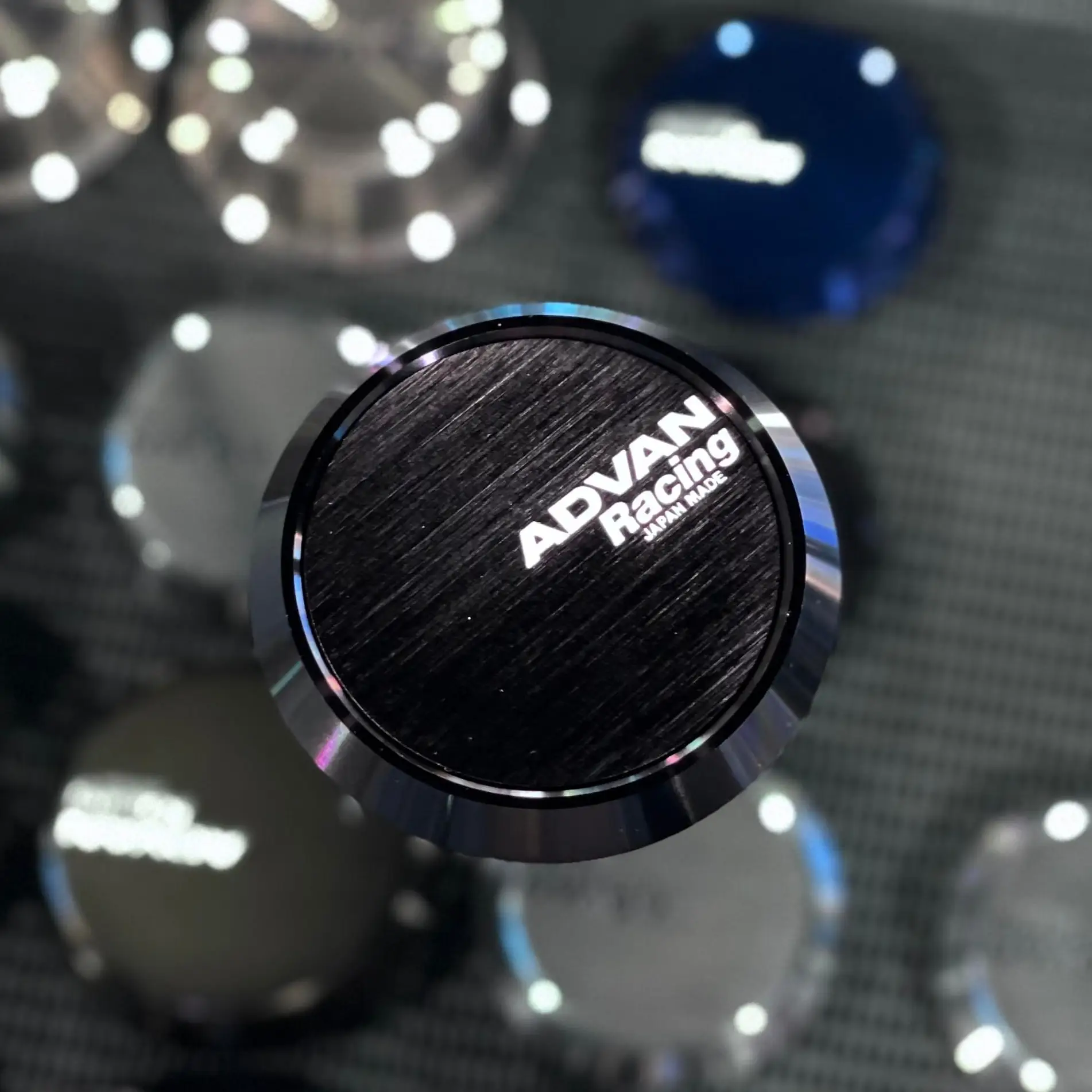 advan racing wheel centre caps