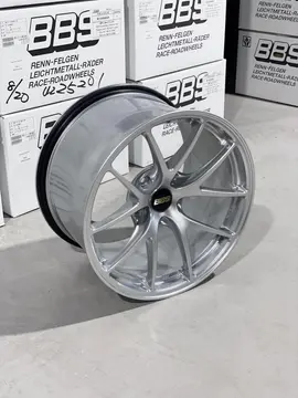 Side angle view illustrating the deep drop center and massive brake clearance of a standalone BBS RIA wheel