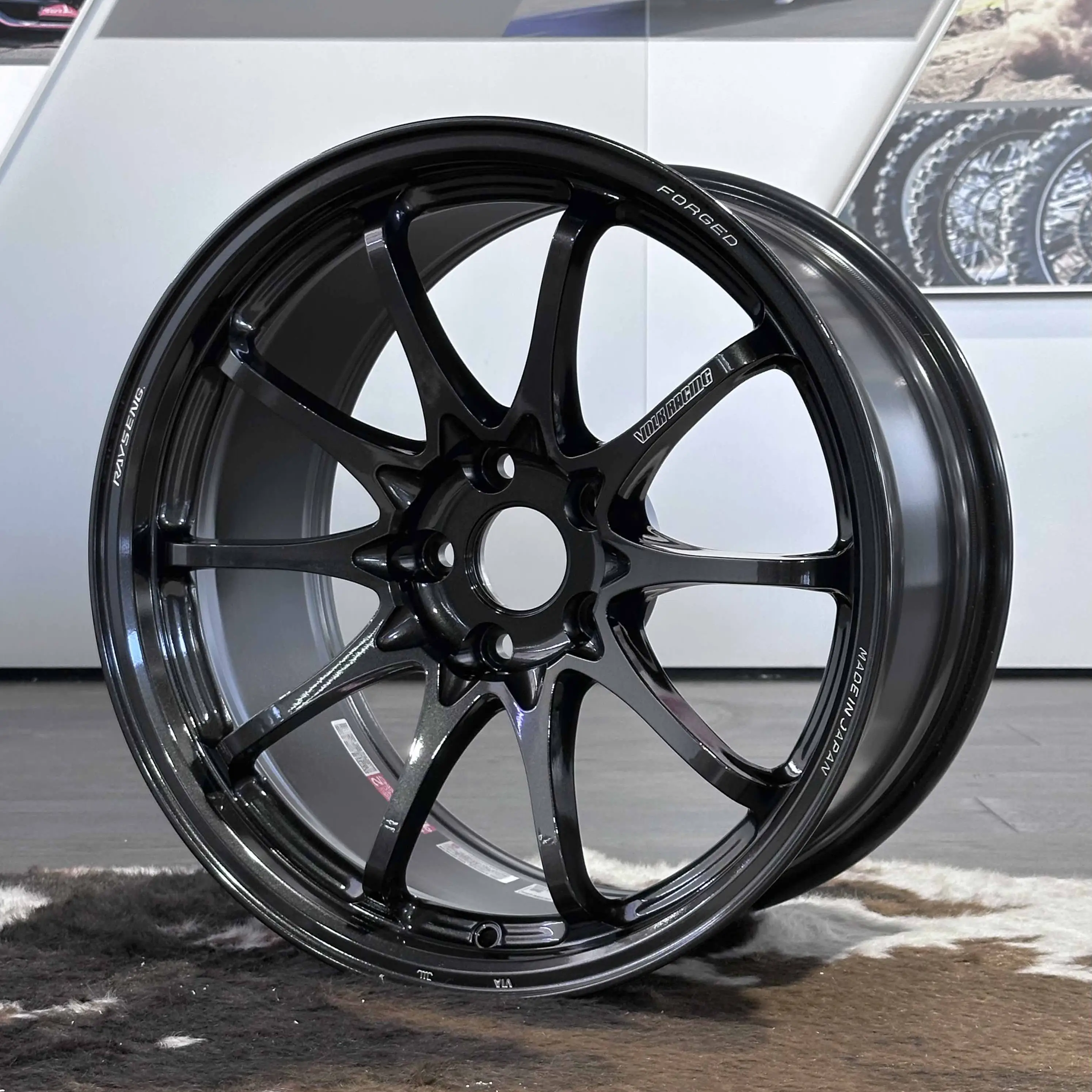 18x9.5 +22 RAYS Volk Racing CE28 N-Plus Diamond Dark Gunmetal Face 4 Concave JDM wheel available at KA Autosport