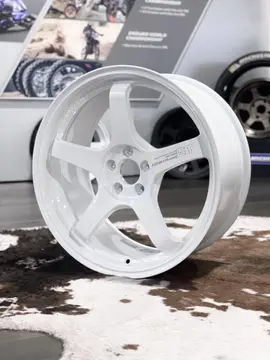 Premium Yokohama Advan GT Beyond forged monoblock wheel finished in crisp high gloss Racing White
