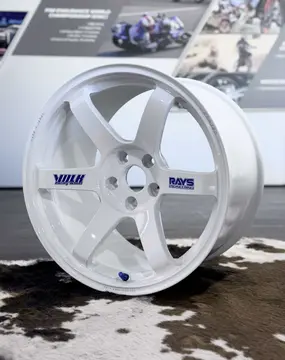 Dash White RAYS Volk Racing TE37 30th Anniversary SAGA S-Plus JDM forged wheel available at KA Autosport