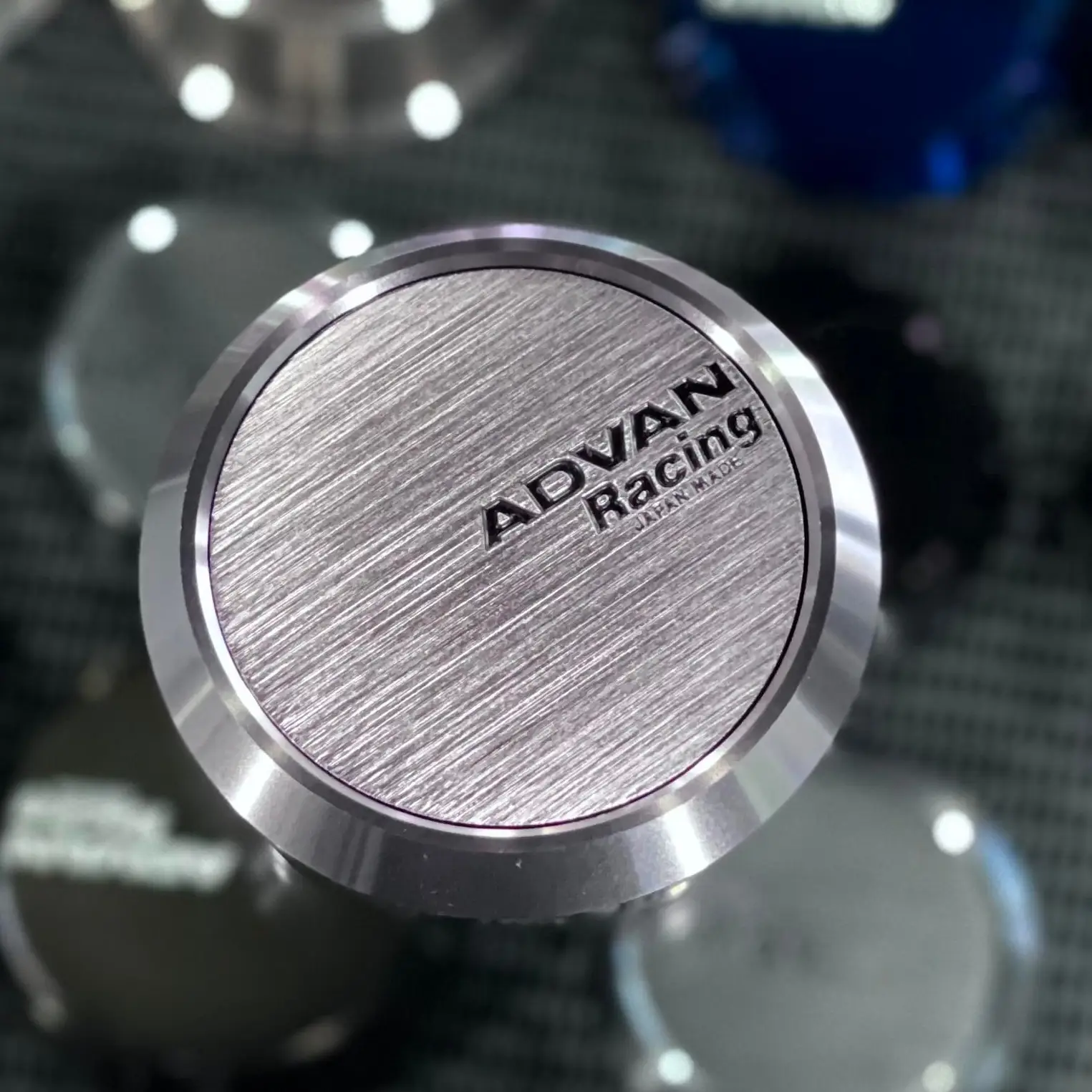 advan wheel centre cap gun metal