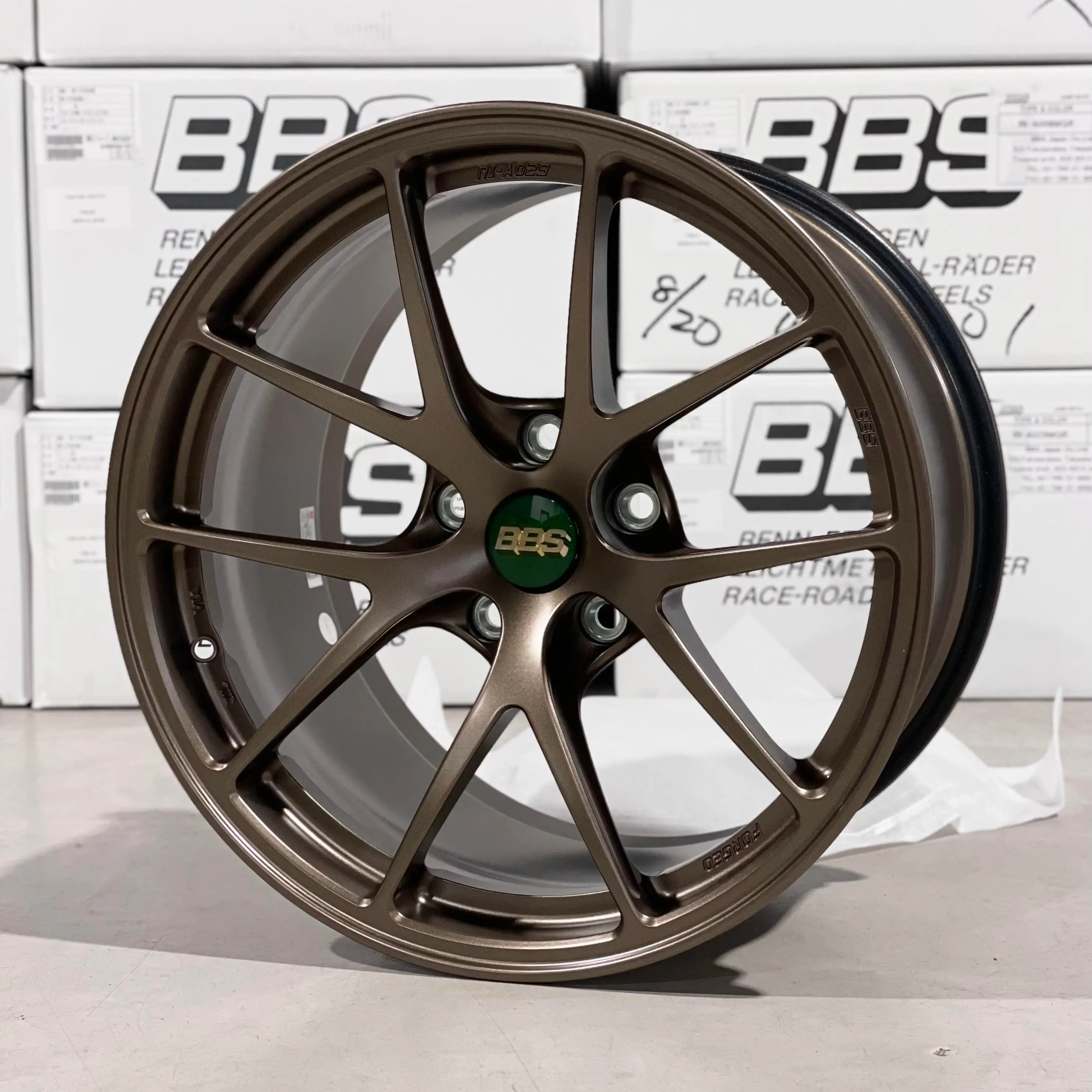 BBS RI-A forged monoblock wheel in Matte Bronze finish