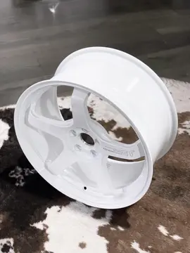 Three quarter studio perspective highlighting the deep concave five spoke layout of an RWW Advan GT Beyond wheel