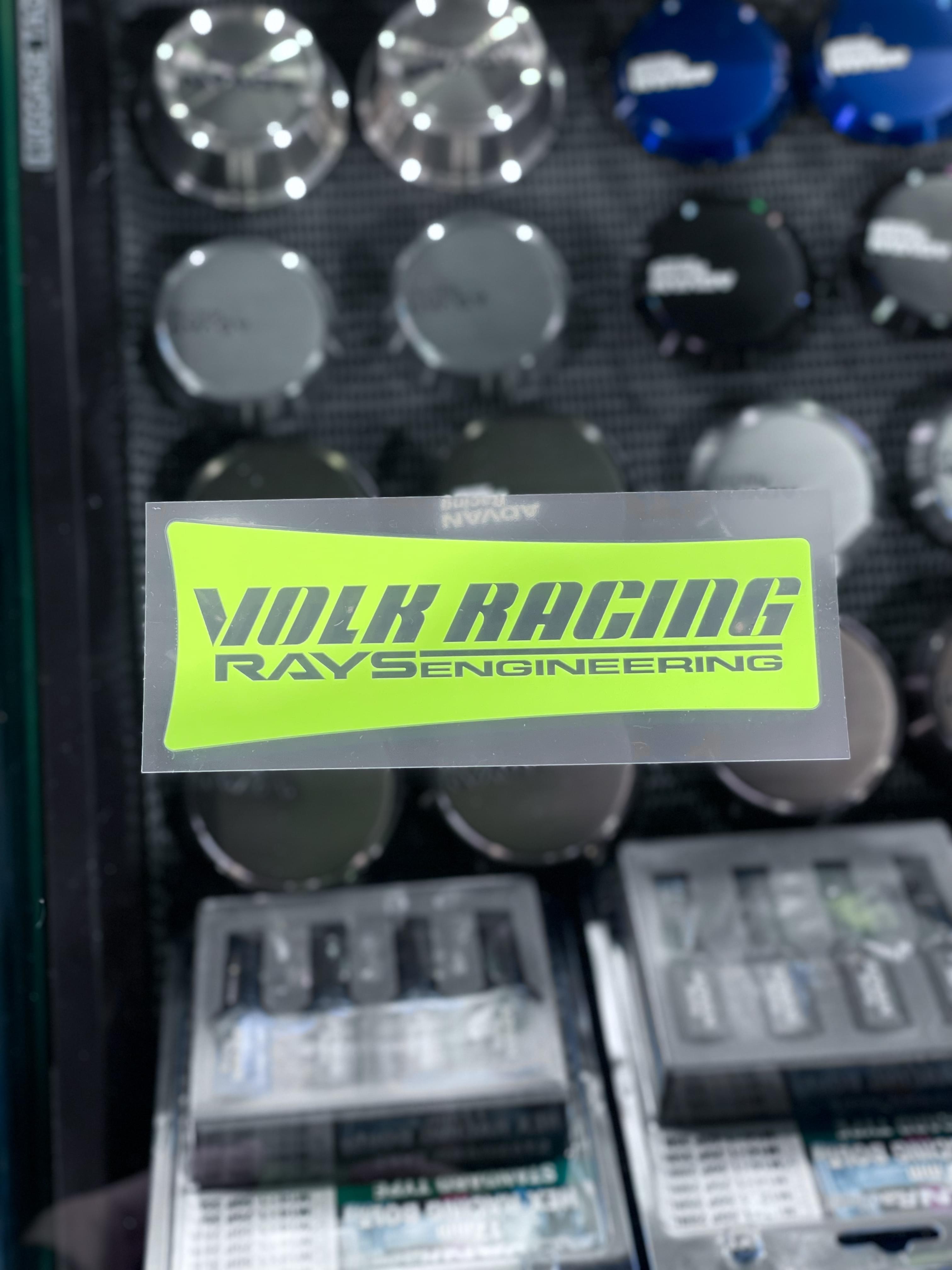 RAYS Volk Racing TE37 SL Stickers - Luminous Green (TE37SL Black ...